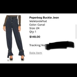 WeWoreWhat - Paperbag Buckle Jean